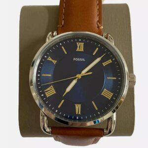 Fossil FS5661 Copeland 42-mm Three-Hand Luggage Leather Watch